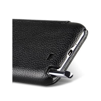 Кожаный чехол книга Melkco Face Cover Book Type Black для Samsung N7100 Galaxy Note 2(3)