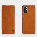 Кожаный чехол Nillkin Qin Leather Case Коричневый для OnePlus 8T(#4)
