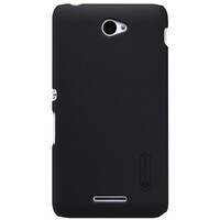 Пластиковый чехол с пленкой Nillkin Super Frosted Shield Black для Sony Xperia E4