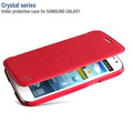 Кожаный чехол книжка HOCO Crystal leather Case Pink для Samsung i8552 Galaxy Win Duos(#3)