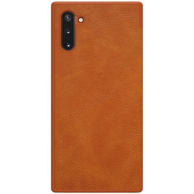 Кожаный чехол Nillkin Qin Leather Case Коричневый для Samsung Galaxy Note 10(2)
