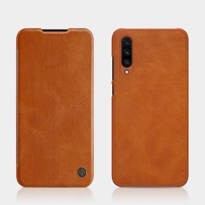 Кожаный чехол Nillkin Qin Leather Case Коричневый для Xiaomi Mi CC9 (Mi9 Lite)(4)