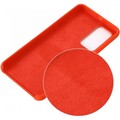 Силиконовый чехол Silicone Case красный для Huawei P40(#3)