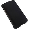 Кожаный чехол книга Armor Case Black для Samsung S8600 Wave 3(#1)