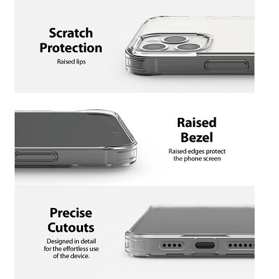 Чехол бампер Ringke Fusion Series прозрачный для Apple iPhone 12 Pro(5)