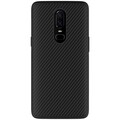 Пластиковый чехол Nillkin Synthetic Fiber Черный для OnePlus 6(#1)