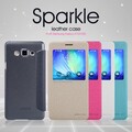 Полиуретановый чехол Nillkin Sparkle Leather Case Black для Samsung Galaxy A7(#4)