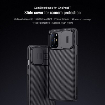 Чехол-накладка Nillkin CamShield черная для OnePlus 8T(7)