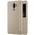 Полиуретановый чехол книга Nillkin Sparkle Leather Case Gold для Huawei Mate 9(#3)