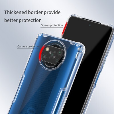 Силиконовый чехол Nillkin Nature TPU Case Серый для Xiaomi Poco X3/ Poco X3 Pro(3)