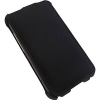 Кожаный чехол книга Armor Case Black для Samsung S5380 Wave Y