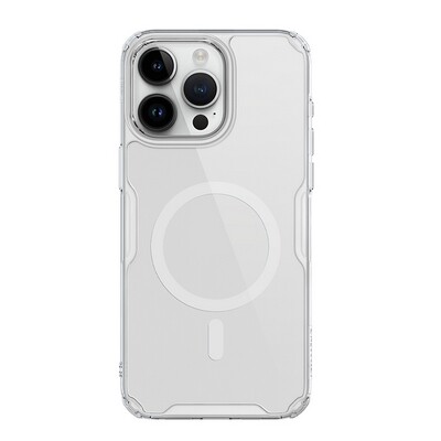 Силиконовый чехол Nillkin Nature TPU Pro Magnetic Case Прозрачный для Apple iPhone 15 Pro Max(1)