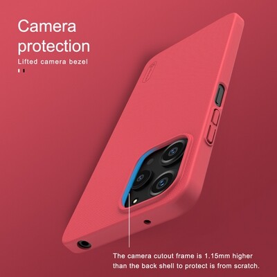 Пластиковый чехол Nillkin Super Frosted Shield Красный для Xiaomi Redmi 12(4)