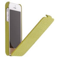 Кожаный чехол книга Borofone Crocodile flip Green для Apple iPhone 5/5s/SE