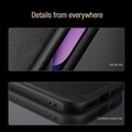 Силиконовая накладка c пластиной MagSafe Nillkin CamShield Leather Case S Синяя для Apple iPhone 14 Plus(#7)