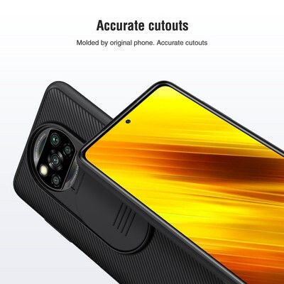 Чехол-накладка Nillkin CamShield черная для Xiaomi Poco X3/ Poco X3 Pro(4)
