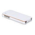 Кожаный чехол HOCO Duke leather case White для Apple iPhone 5/5s/SE(#2)