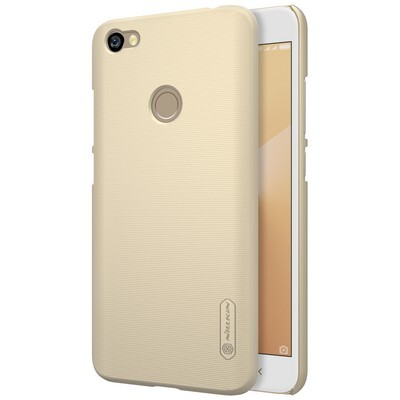 Пластиковый чехол с пленкой Nillkin Super Frosted Shield Gold для Xiaomi Redmi Note 5A Prime (3/32Gb & 4/64Gb)(3)