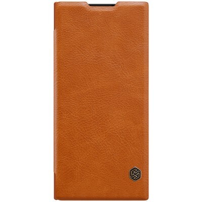 Кожаный чехол Nillkin Qin Leather Case Коричневый для Sony XA2 Plus(1)