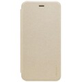 Полиуретановый чехол книга Nillkin Sparkle Leather Case Gold для Huawei Nova 2(#1)