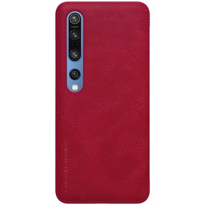 Кожаный чехол Nillkin Qin Leather Case Красный для Xiaomi Mi10(2)