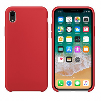 Силиконовый чехол красный для Apple iPhone XR