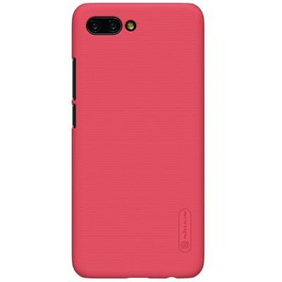 Пластиковый чехол с пленкой Nillkin Super Frosted Shield Красный для Huawei Honor 10(1)