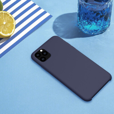 Силиконовый чехол-накладка Nillkin Flex PURE синий для Apple iPhone 11 Pro Max(11)