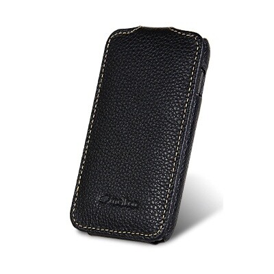 Кожаный чехол книга Melkco Leather Case Black LC для Samsung S5380 Wave Y(3)