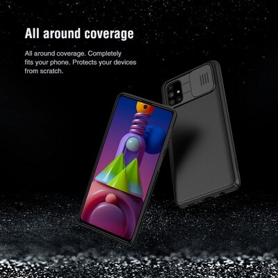 Чехол-накладка Nillkin CamShield черная для Samsung Galaxy M51(5)