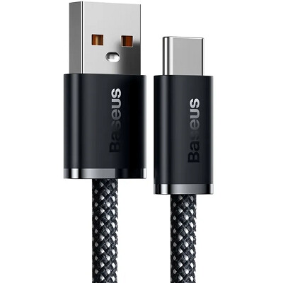 Кабель для быстрой зарядки Baseus Dynamic Series Fast Charging Data Cable USB to Type-C 100W 1м  (CALD000616) серый(2)