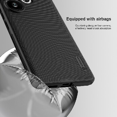 Пластиковый чехол Nillkin Super Frosted Shield Pro Черный для Xiaomi Poco F6(4)