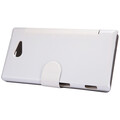 Полиуретановый чехол Nillkin Fresh Series White  для Sony Xperia M2 Dual S50h(#3)