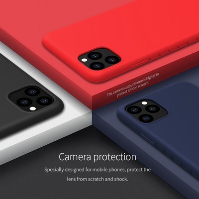 Силиконовый бампер Nillkin Rubber-wrapped Protective Case Красный для Apple iPhone 11 Pro(5)