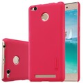 Пластиковый чехол с пленкой Nillkin Super Frosted Shield Red для Xiaomi RedMi 3 Pro/RedMi 3S(#3)