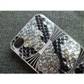 Пластиковый чехол Snake Print Case Silver для Apple iPhone 4/4S(#2)