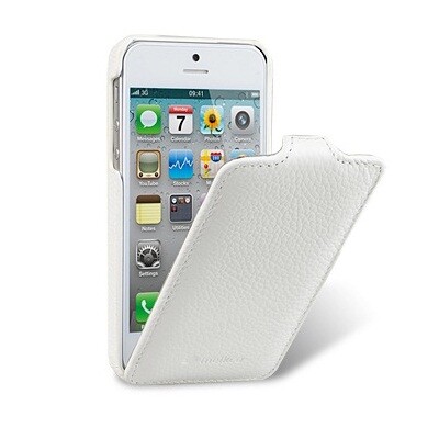 Кожаный чехол-книга для Melkco Leather Case White LC для Apple iPhone 5/5s/SE(1)
