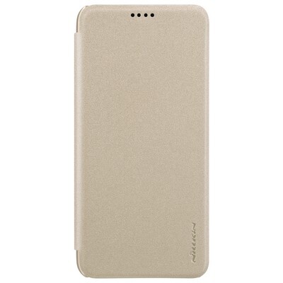 Полиуретановый чехол книга Nillkin Sparkle Leather Case Золотой для Huawei Honor 10(1)