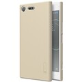 Пластиковый чехол с пленкой Nillkin Super Frosted Shield Gold для Sony Xperia XZ Premium(#3)
