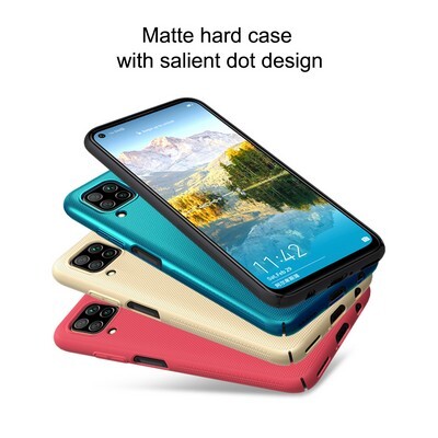 Пластиковый чехол с подставкой Nillkin Super Frosted Shield Синий для Huawei P40 Lite / Nova 7i / Nova 6 SE(3)