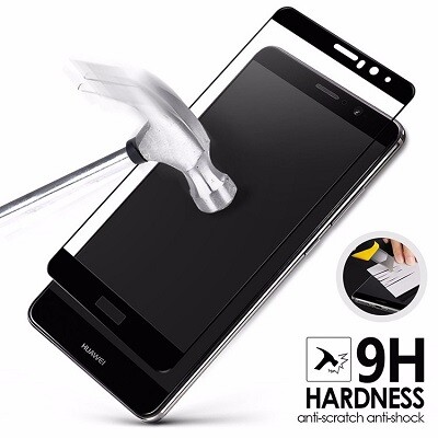 Противоударное защитное стекло Full Screen Cover 0.3 mm белое для Nokia 3(5)