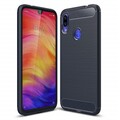 Защитный чехол UniCase Carbon синий для Xiaomi Redmi Note 7(#1)