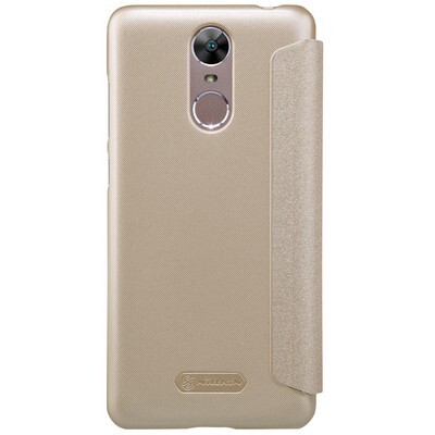 Полиуретановый чехол книга Nillkin Sparkle Leather Case Gold для Huawei Enjoy 6(2)