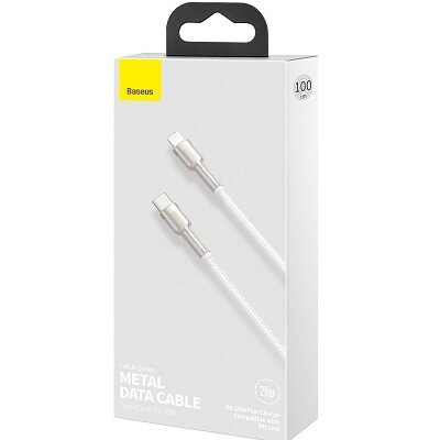 Кабель Baseus Cafule Metal Type-C to Lightning PD 20W (1m) (CATLJK-A02)(6)