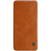 Кожаный чехол Nillkin Qin Leather Case Коричневый для Samsung Galaxy A8 Star