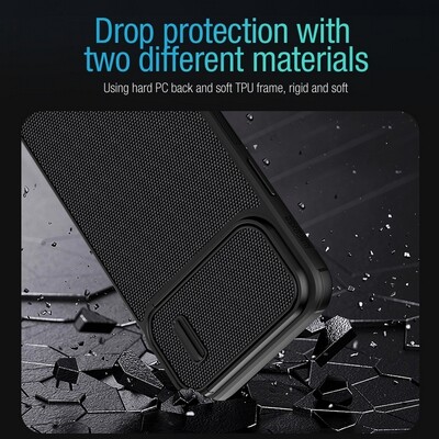 Чехол пластиной Magsafe Nillkin Textured S Magnetic Case Синий для Apple iPhone 14 Pro(5)