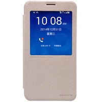 Полиуретановый чехол Nillkin Sparkle Leather Case Gold для Huawei Ascend GX1
