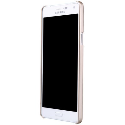 Пластиковый чехол с пленкой Nillkin Super Frosted Shield Gold для Samsung Galaxy A7(2)
