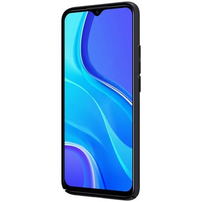 Пластиковый чехол с подставкой Nillkin Super Frosted Shield Черный для Xiaomi Redmi 9(2)