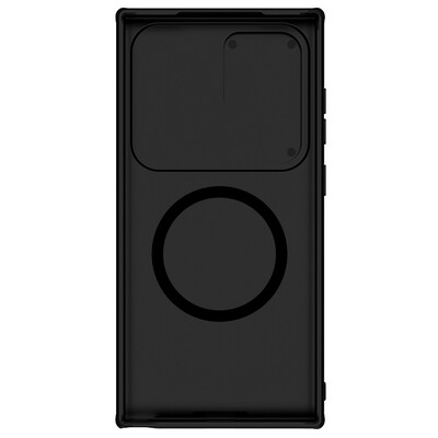 Чехол-накладка с пластиной Magsafe Nillkin CamShield Pro Magnetic Черная для Samsung Galaxy S24 Ultra(3)